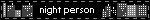 Text reads nightperson on a black blinkie